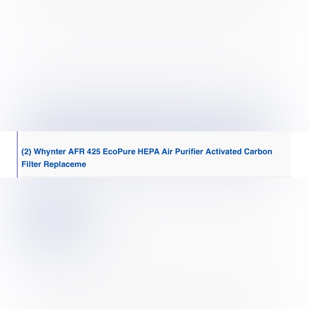 Blue HEPA Air Purifier